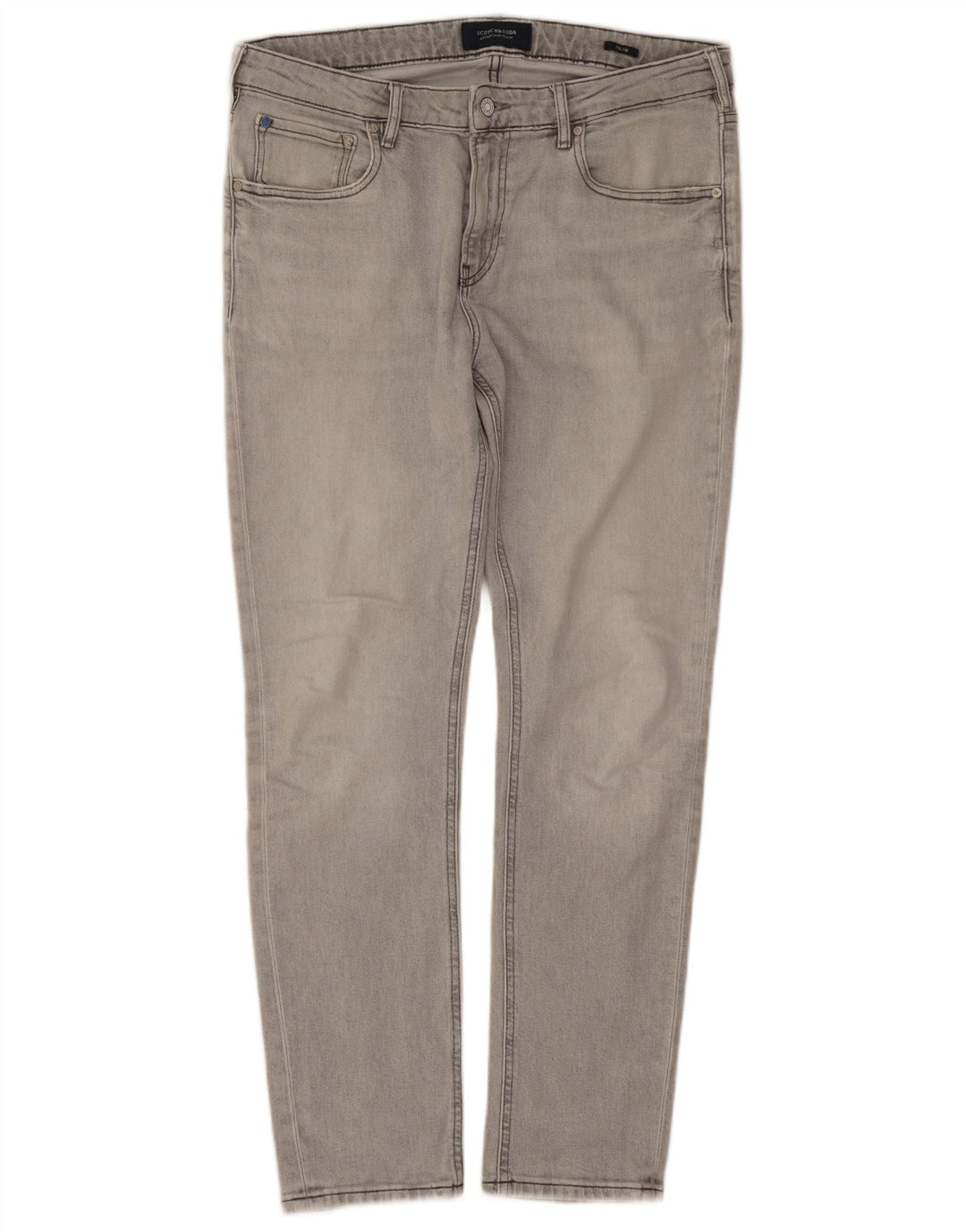 Scotch & Soda Jean Slim Homme W34 L30 Gris Coton