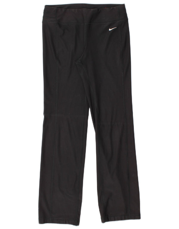 Pantalon de survêtement Nike Dri Fit pour femme UK 10 Small Noir Polyester