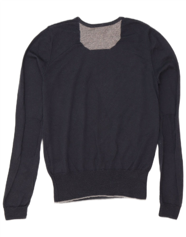 Liu Jo Pull à col rond pour homme Petite laine bleu marine