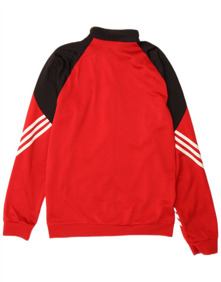 Adidas Veste de survêtement pour homme Petit Rouge Colorblock Polyester