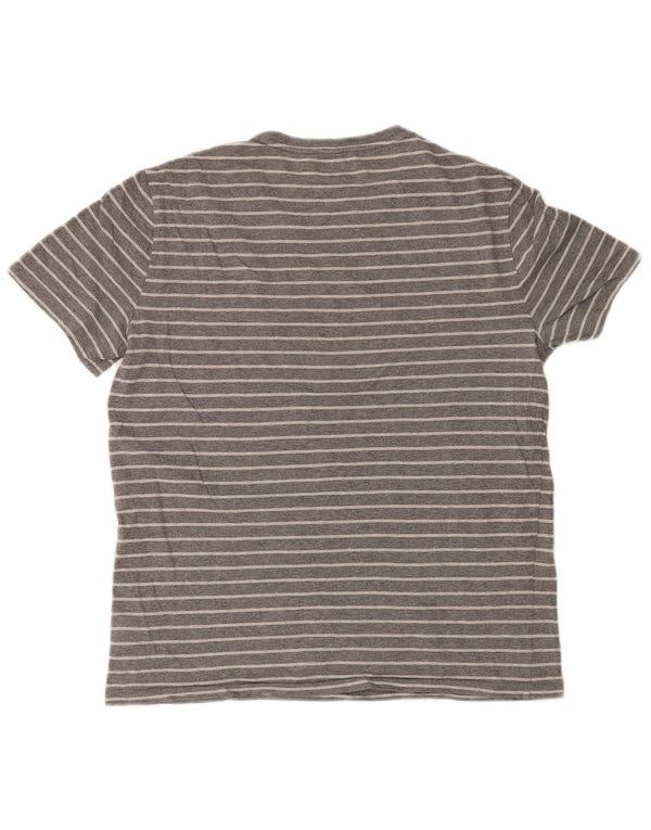 Polo Ralph Lauren T-Shirt Homme Gris Moyen Rayé Coton