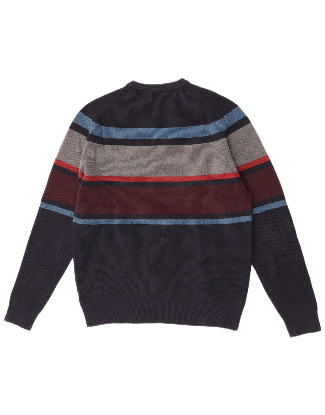 Marks & Spencer Pull à col rond pour homme Bleu marine moyen Colourblock