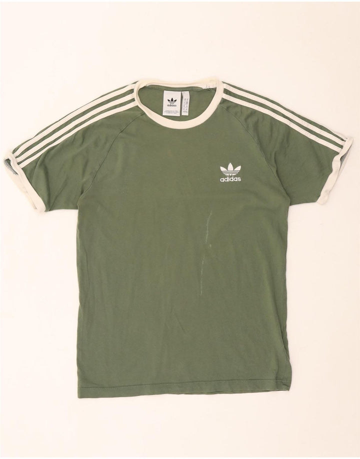 Adidas T-Shirt Homme Vert Moyen Coton