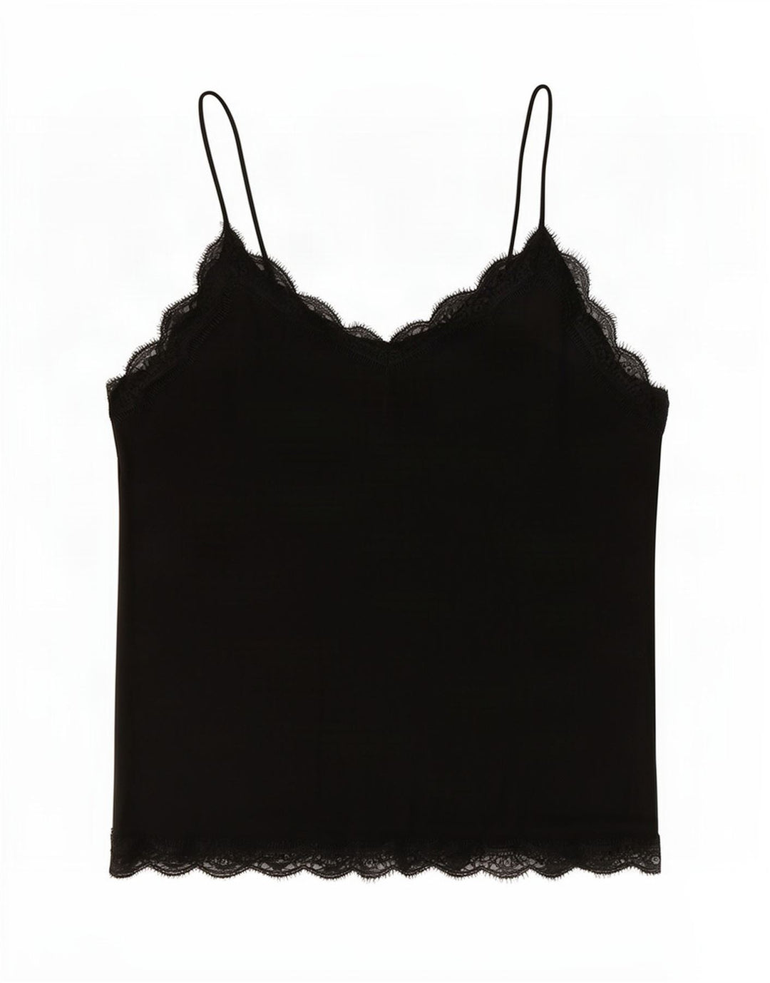 Zara Womens Crop Cami Top UK 16 Large Noir Polyester