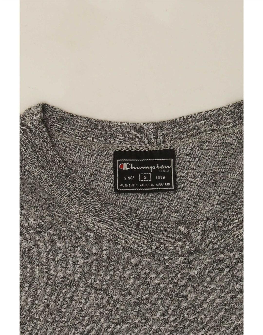 CHAMPION T-Shirt Graphique Homme Petit Gris Moucheté
