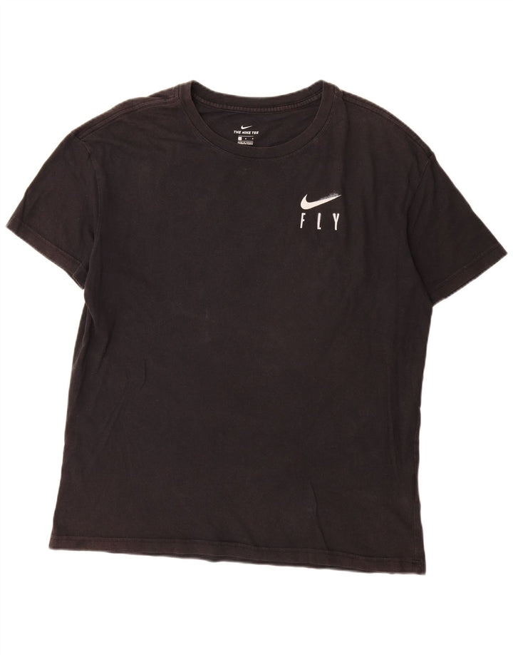 Nike T-shirt graphique pour homme en coton noir Taille L