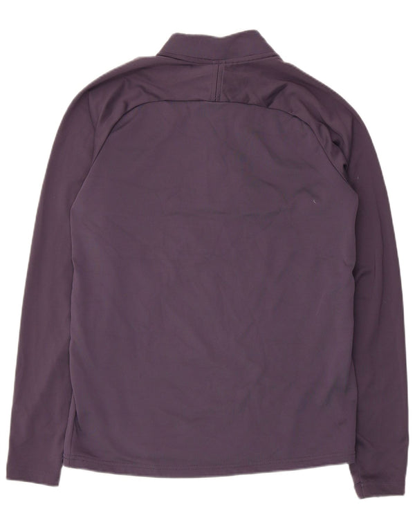 Nike Hommes Dri Fit Zip Neck Pull Survêtement Haut Petit Violet Polyester
