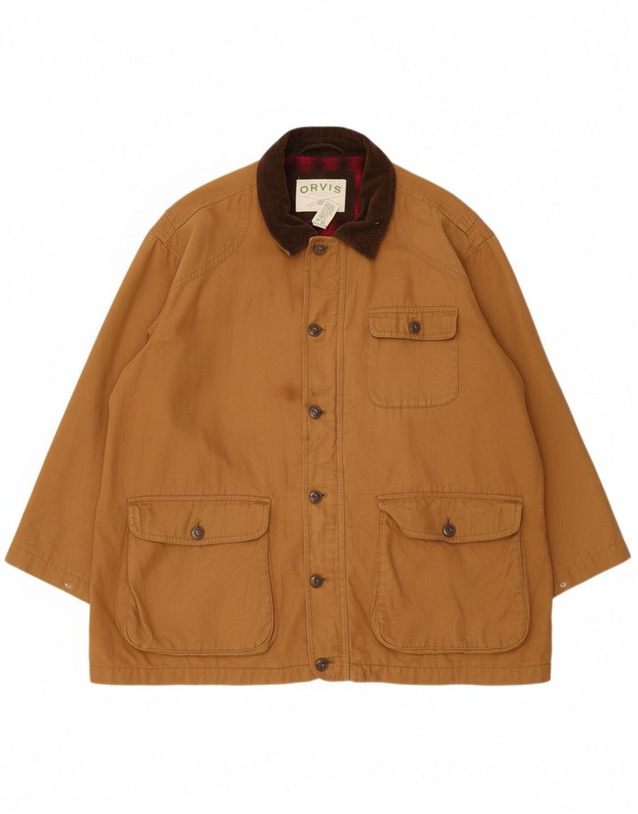 Orvis Veste utilitaire pour homme UK 44 2XL Marron Coton