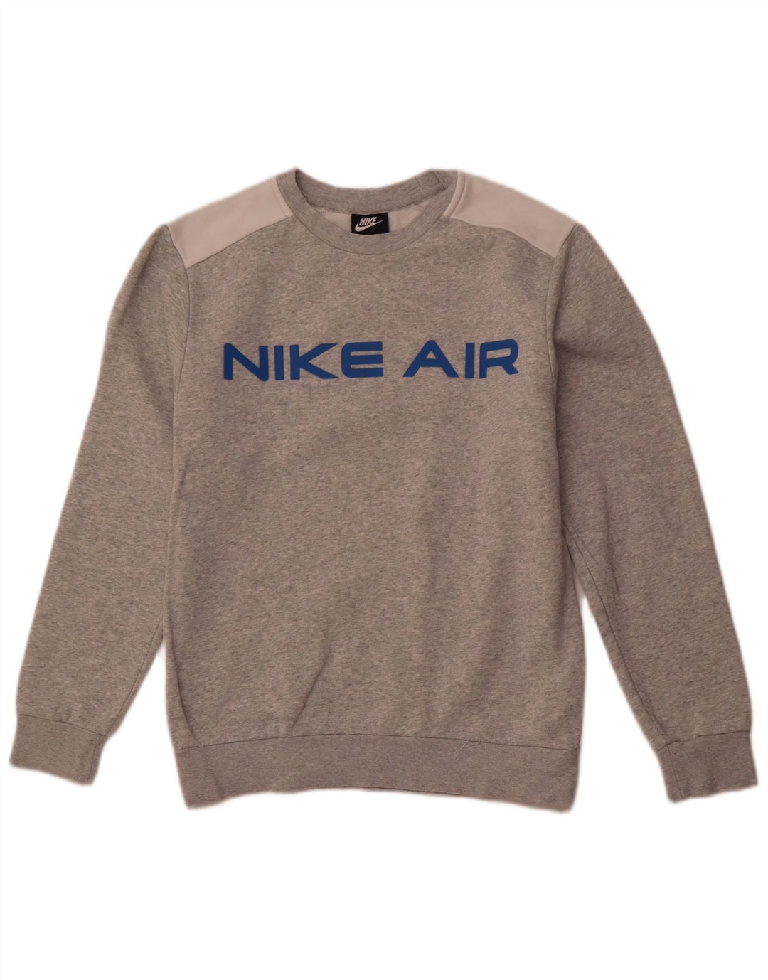 NIKE Sweat-shirt graphique pour hommes en coton color block petit gris