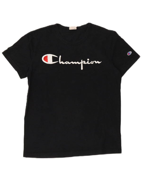 Champion T-Shirt Graphique Homme Petit Noir Coton