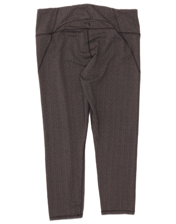 UNDER ARMOUR Legging court coupe slim pour femme UK 18 XL Gris Géométrique