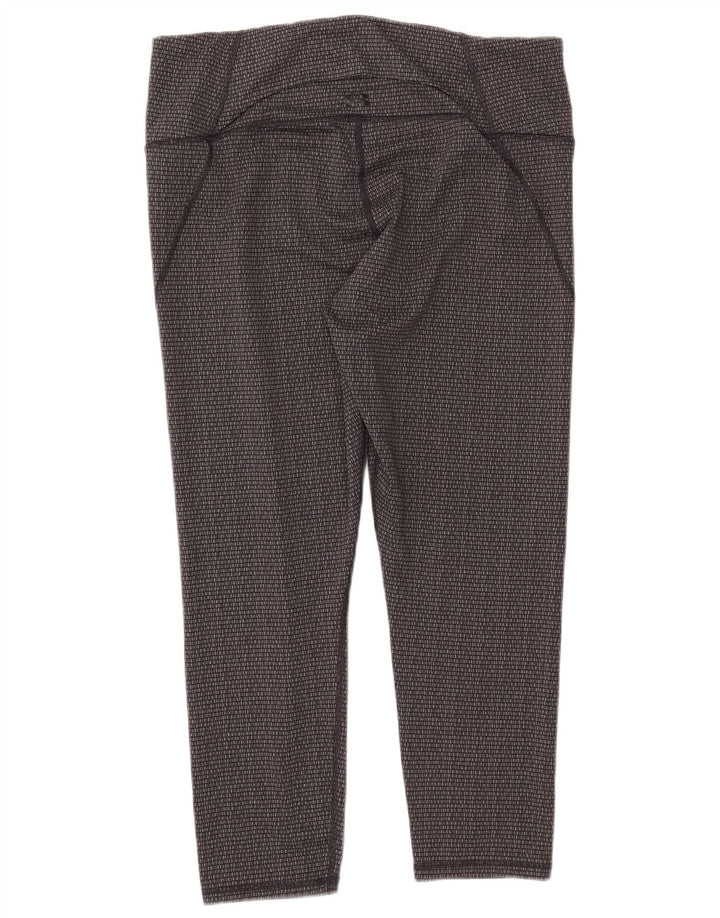 UNDER ARMOUR Legging court coupe slim pour femme UK 18 XL Gris Géométrique