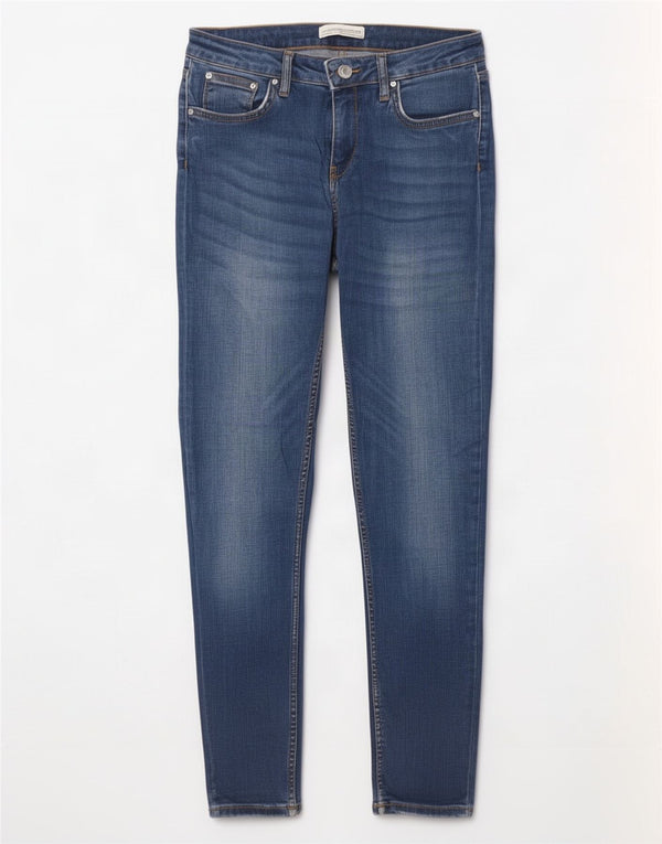 Zara Jean skinny femme EU 38 Small W28 L28 Bleu Coton