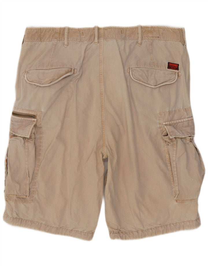 Superdry Short Cargo W36 Large Beige Coton Homme