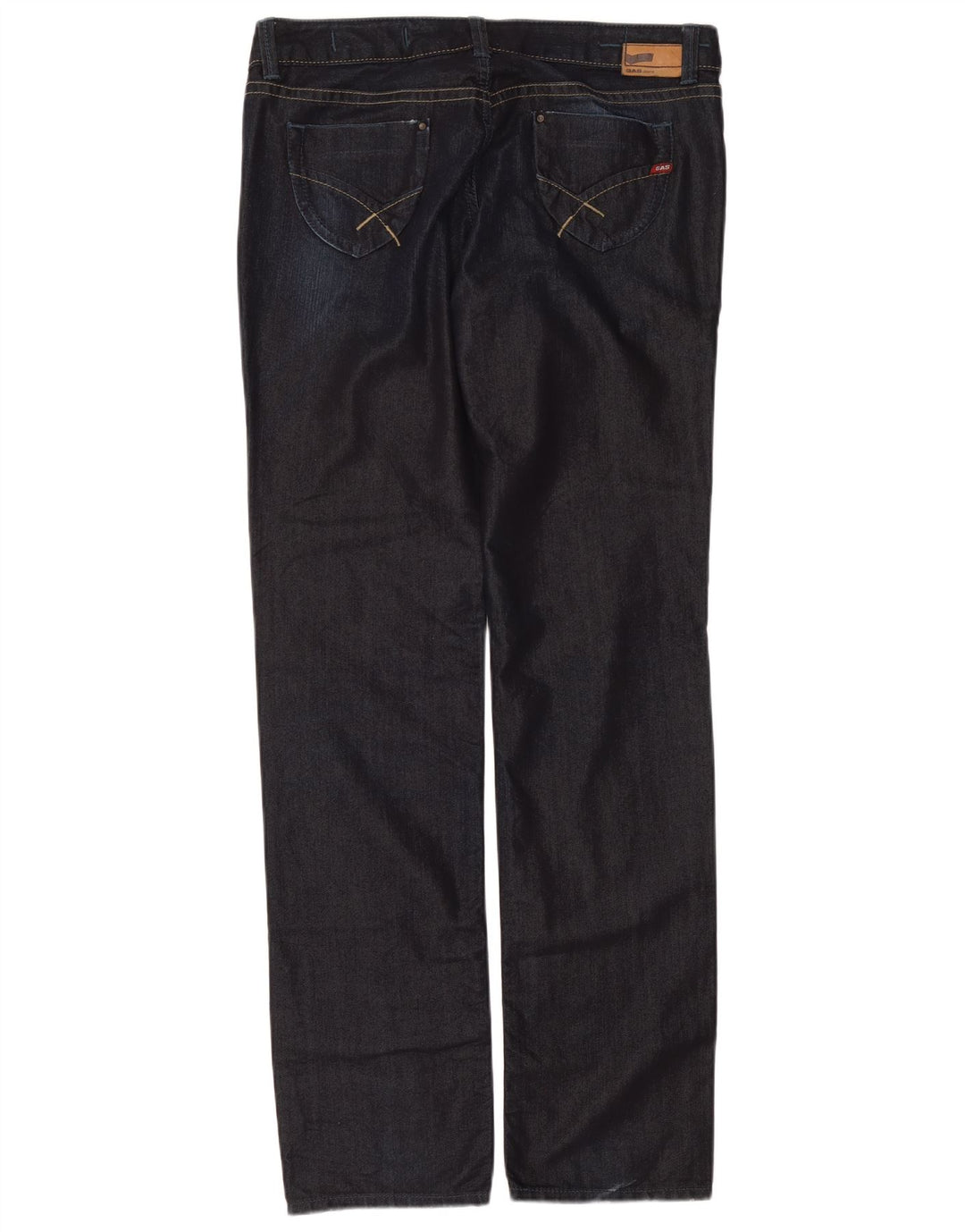 Jean droit femme Gas W34 L35 coton bleu marine