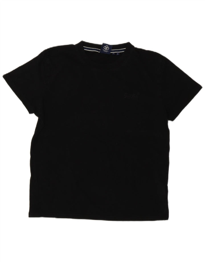 Superdry T-Shirt Homme Haut Large Noir Coton