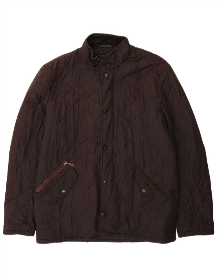 Barbour Veste matelassée pour homme UK 40 Large Noir