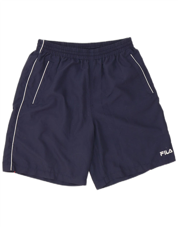 Fila Short de sport homme grand bleu marine polyester