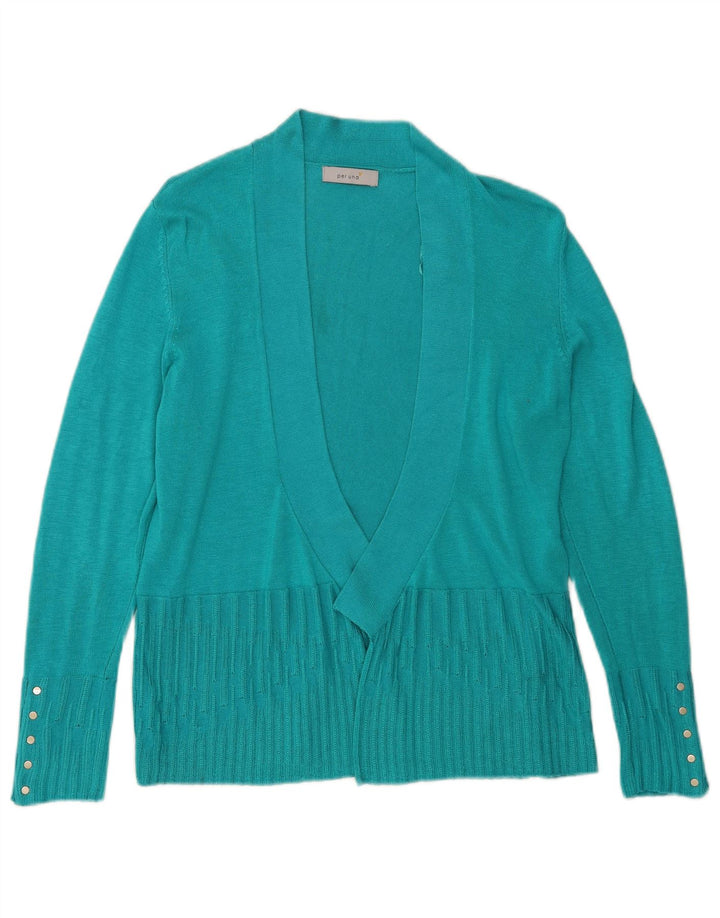 Marks & Spencer Pull cardigan ouvert Per Una pour femme UK 14 Large Turquoise