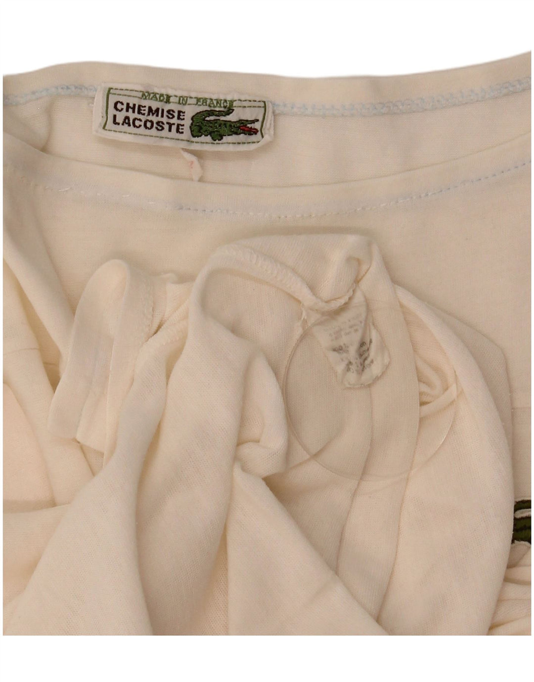 Lacoste T-Shirt Femme Top Taille 44 Grand Coton Blanc