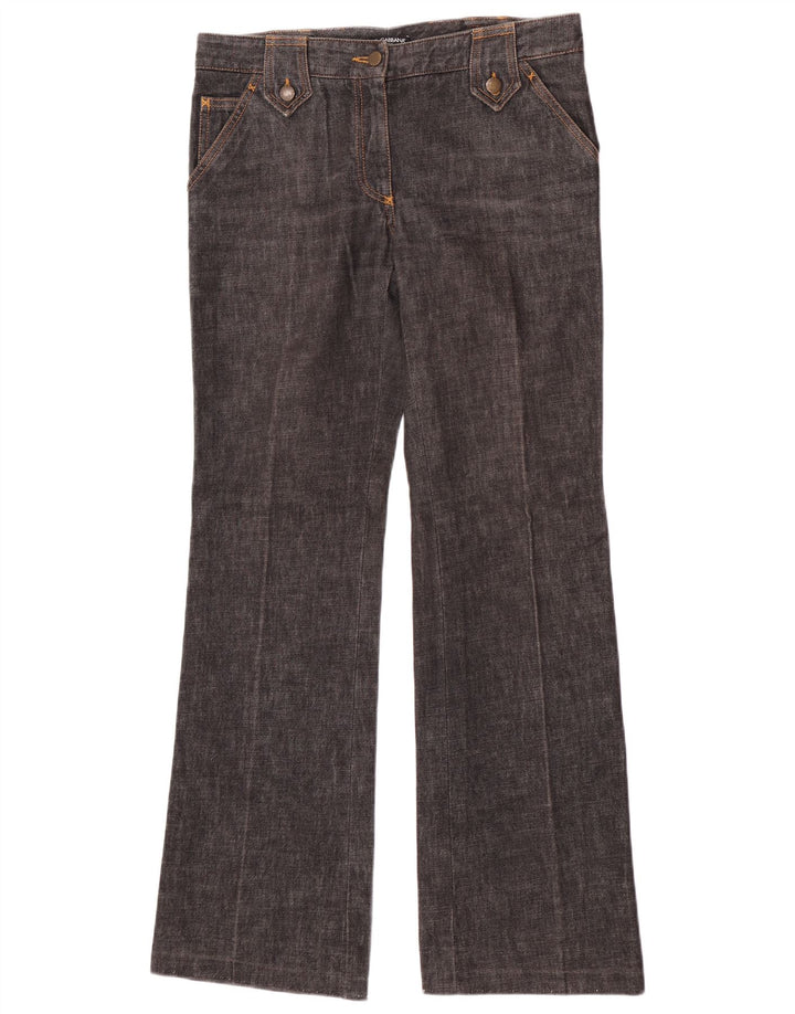 Dolce & Gabbana Jean évasé pour femme IT 44 Medium W32 L33 Coton gris