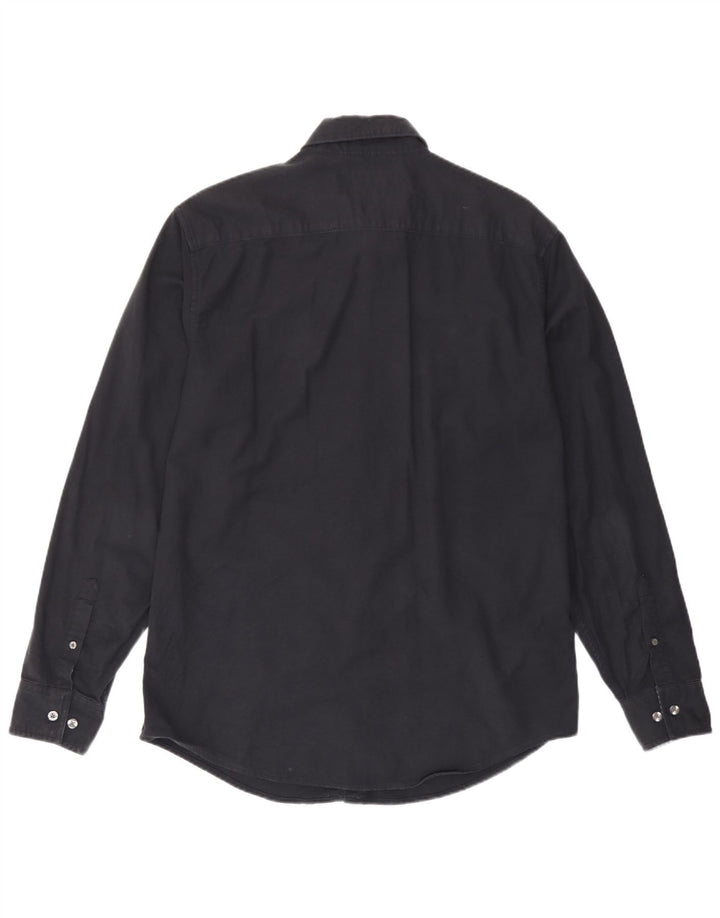 Chemise Homme Penguin Coton Noir Moyen