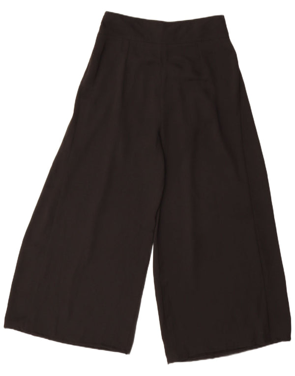 Marks & Spencer Pantalon décontracté à jambe large pour femme UK 10 Small W27 L25 Noir