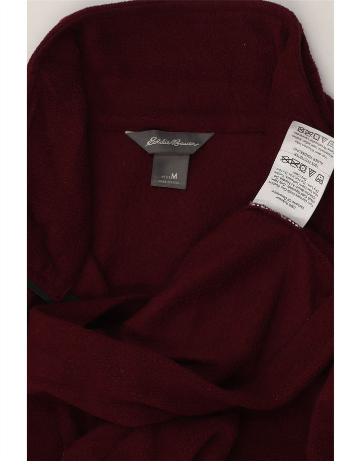 Eddie Bauer Pull polaire à col zippé pour homme Polyester marron moyen