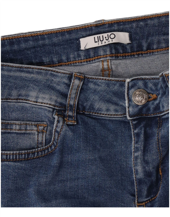 Liu Jo Femme Jean Court W28 L25 Bleu