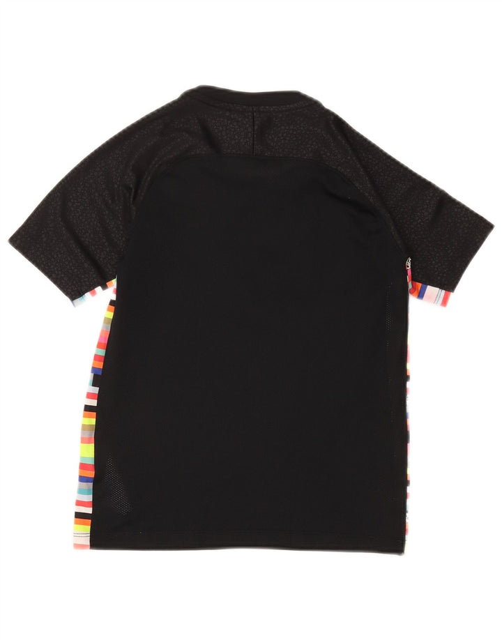 Nike Garçons Graphique T-Shirt Top 8-9 ans Petit Noir Rayé Polyester