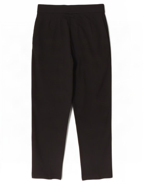 Marks & Spencer Pantalon droit décontracté pour femme UK 12 Medium W30 L28 Noir