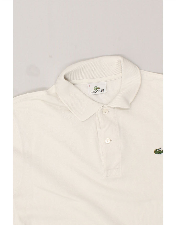 LACOSTE Polo Homme Taille 3 Petit Coton Blanc