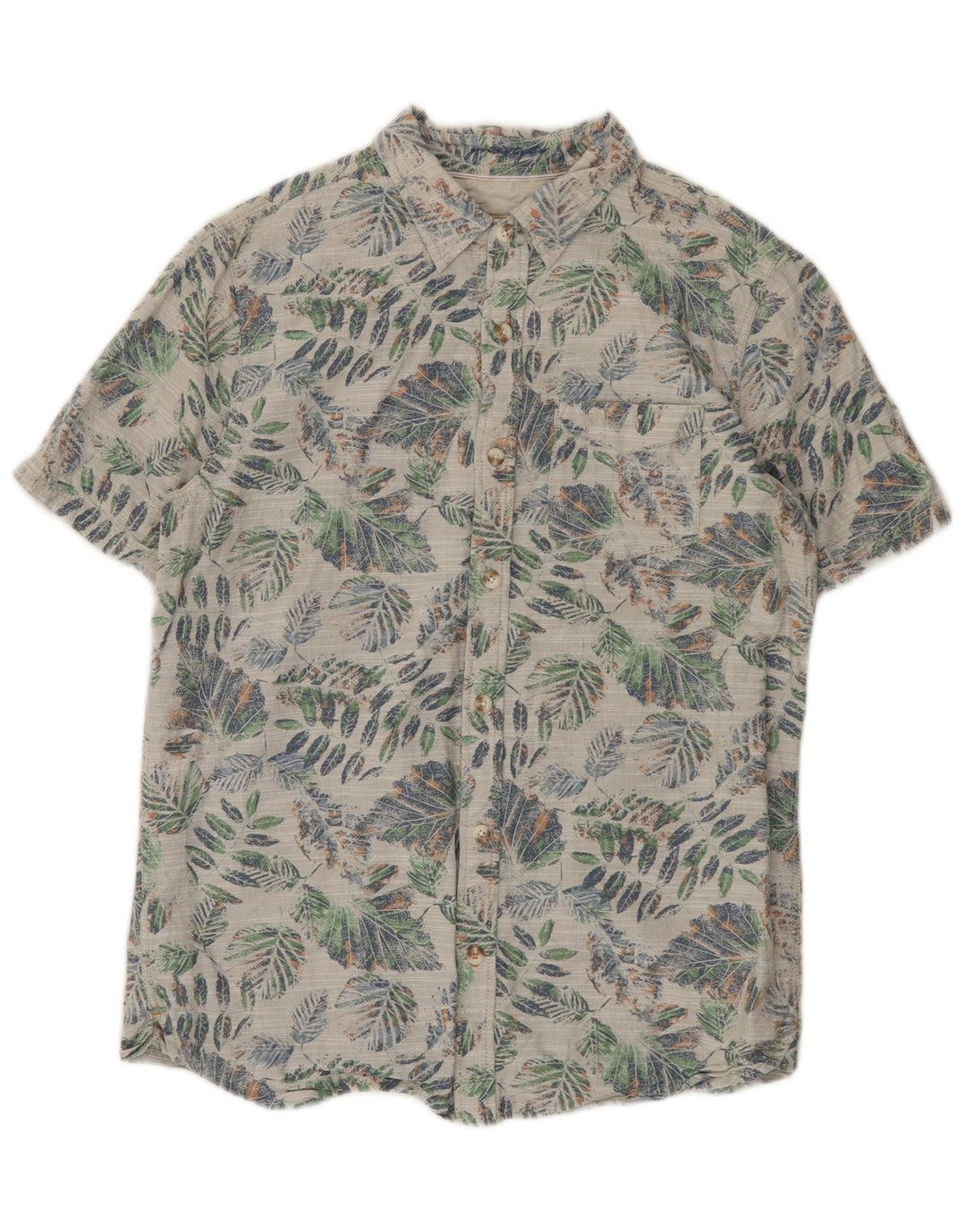 Fat Face Chemise à Manches Courtes Homme Petit Coton Floral Multicolore
