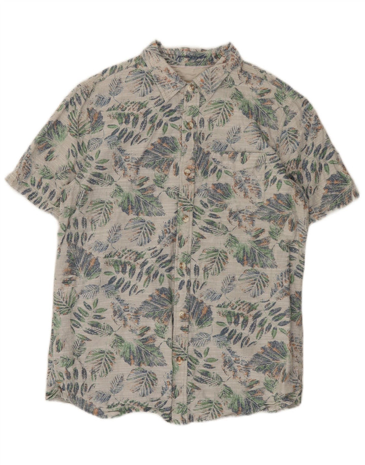 Fat Face Chemise à Manches Courtes Homme Petit Coton Floral Multicolore