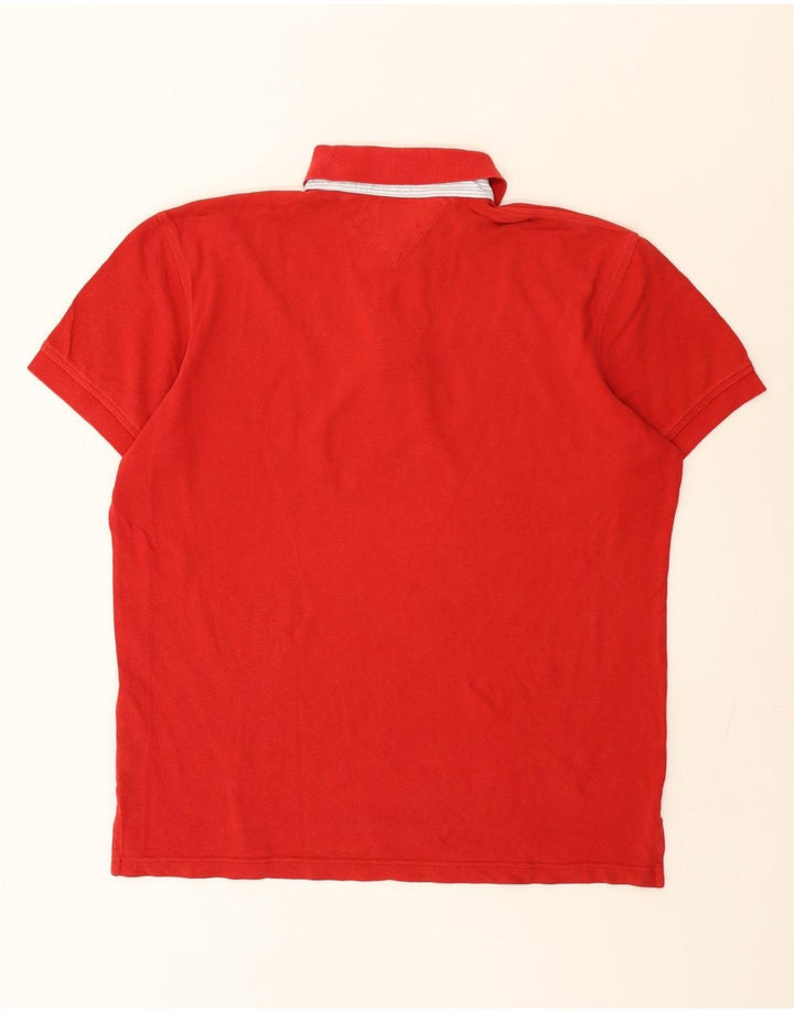 Tommy Hilfiger Polo Homme Grand Rouge Coton