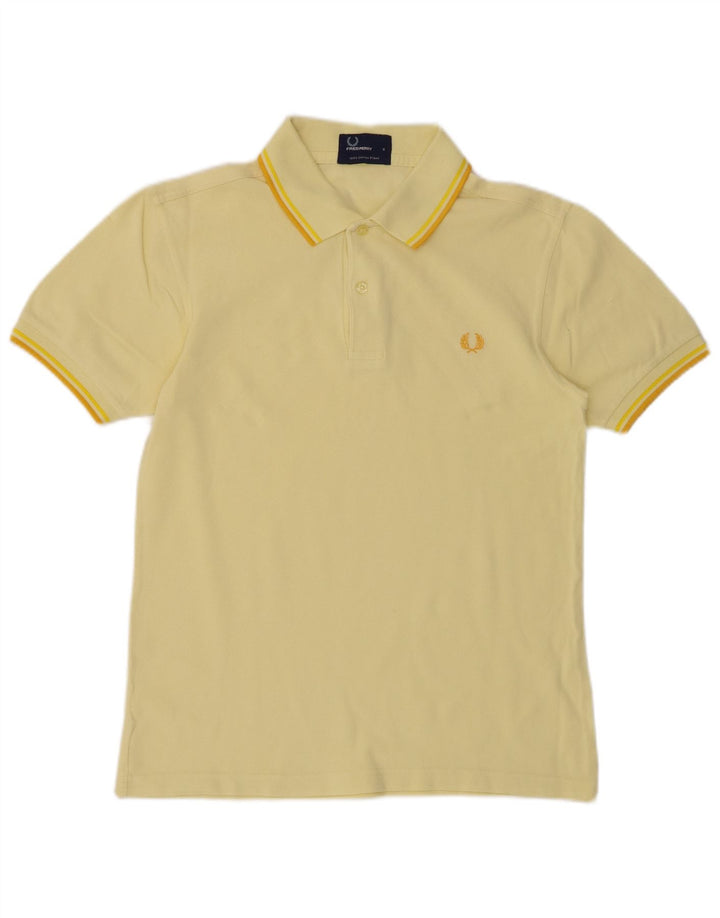 FRED PERRY Polo Homme Petit Jaune Coton
