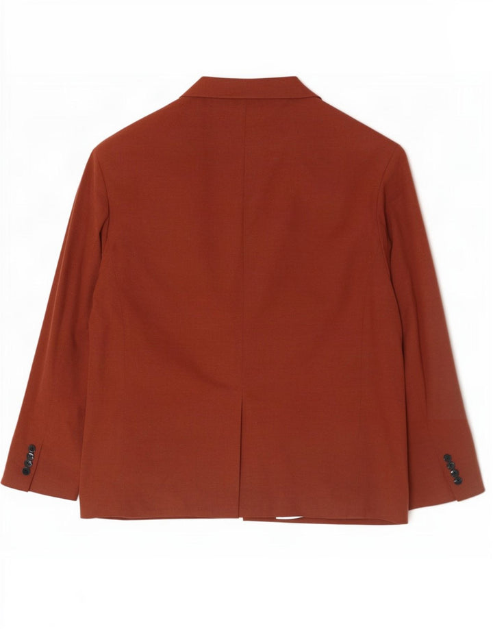 Zara Veste Blazer Double Boutonnage Homme UK 42 XL Marron Polyester