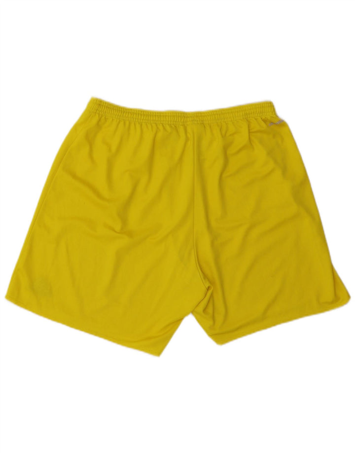 Adidas Hommes Climalite Sport Shorts XL Jaune Polyester