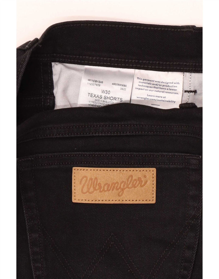 Wrangler Short en jean Texas W30 pour homme en coton noir moyen