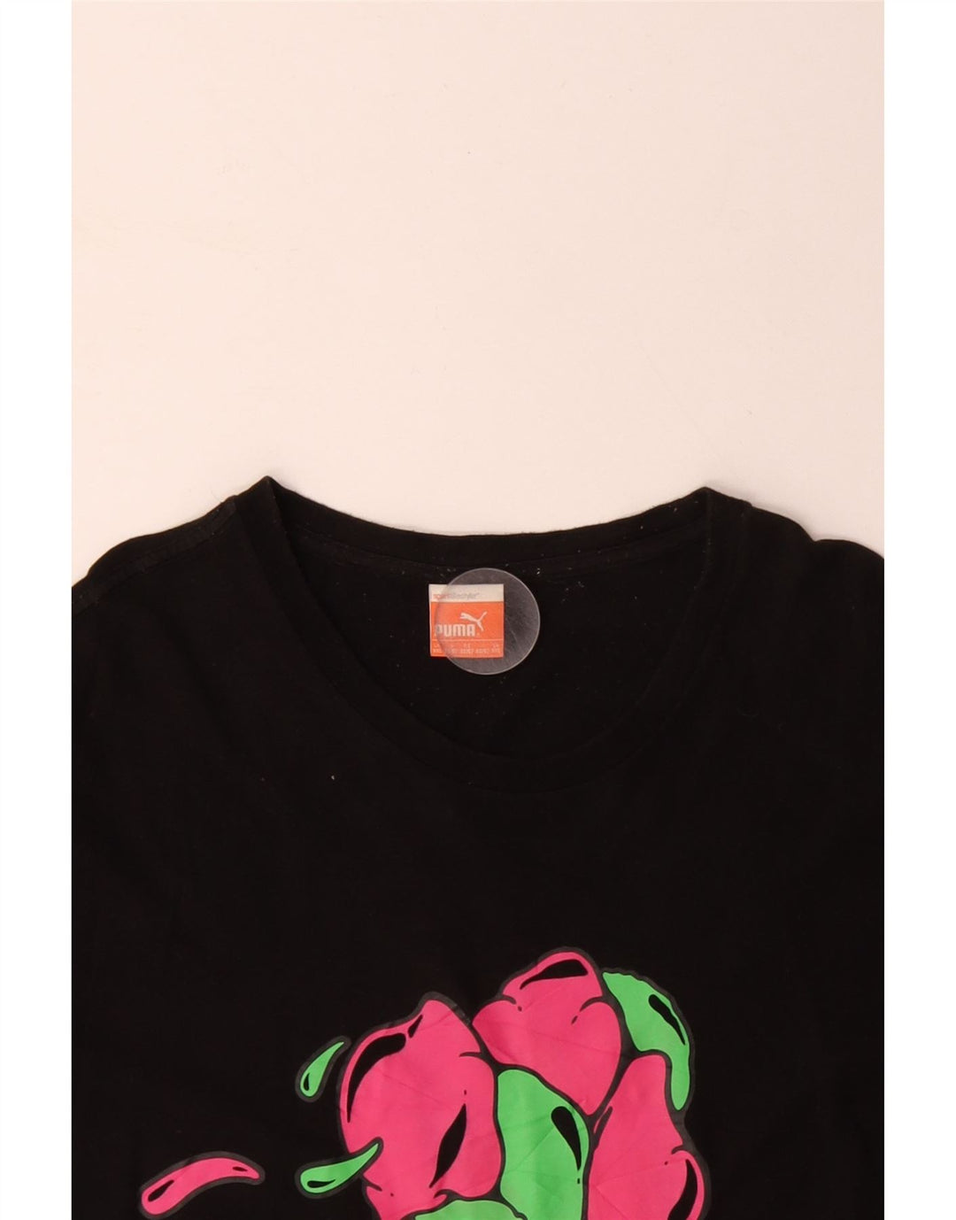 PUMA T-shirt graphique pour hommes 2XL Noir Coton