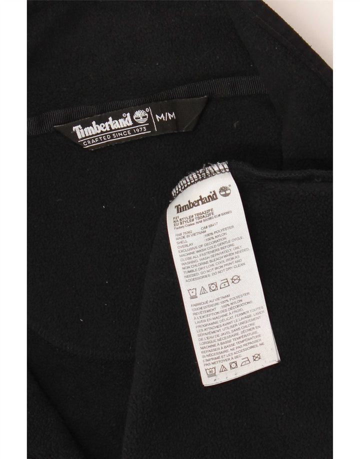 Timberland Pull Polaire à Col Zippé Homme Noir Moyen Polyester