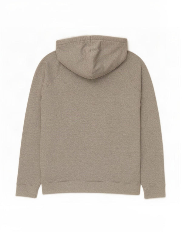 Jack Wills Womens Zip Hoodie Sweater UK 16 Large Grey Flecked Cotton