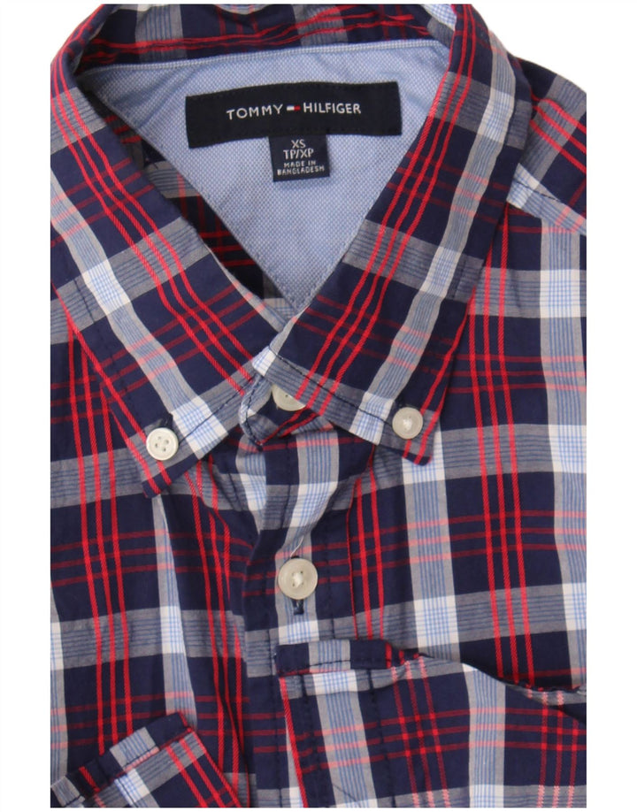 Tommy Hilfiger Chemise Homme XS Bleu Marine Carreaux