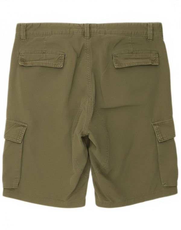Yes Zee Short Cargo W33 Homme Kaki Moyen Coton