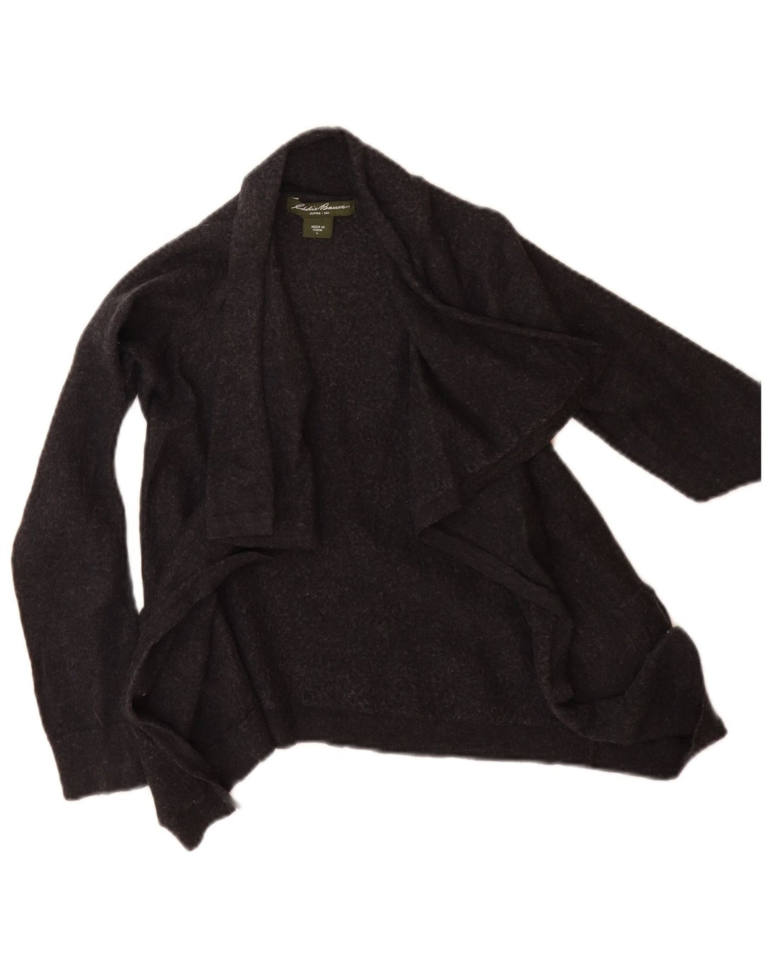 Eddie Bauer Pull Cardigan Fille 11-12 Ans Grande Laine Noire
