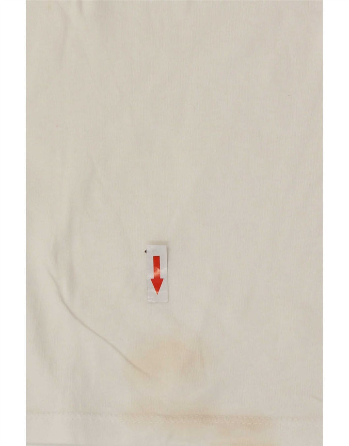 Tommy Hilfiger Mens Graphic T-Shirt Top Medium White