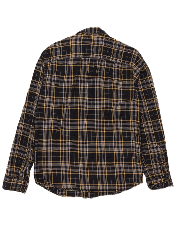 Jack & Jones Chemise en Flanelle Homme Noir Moyen à Carreaux en Coton