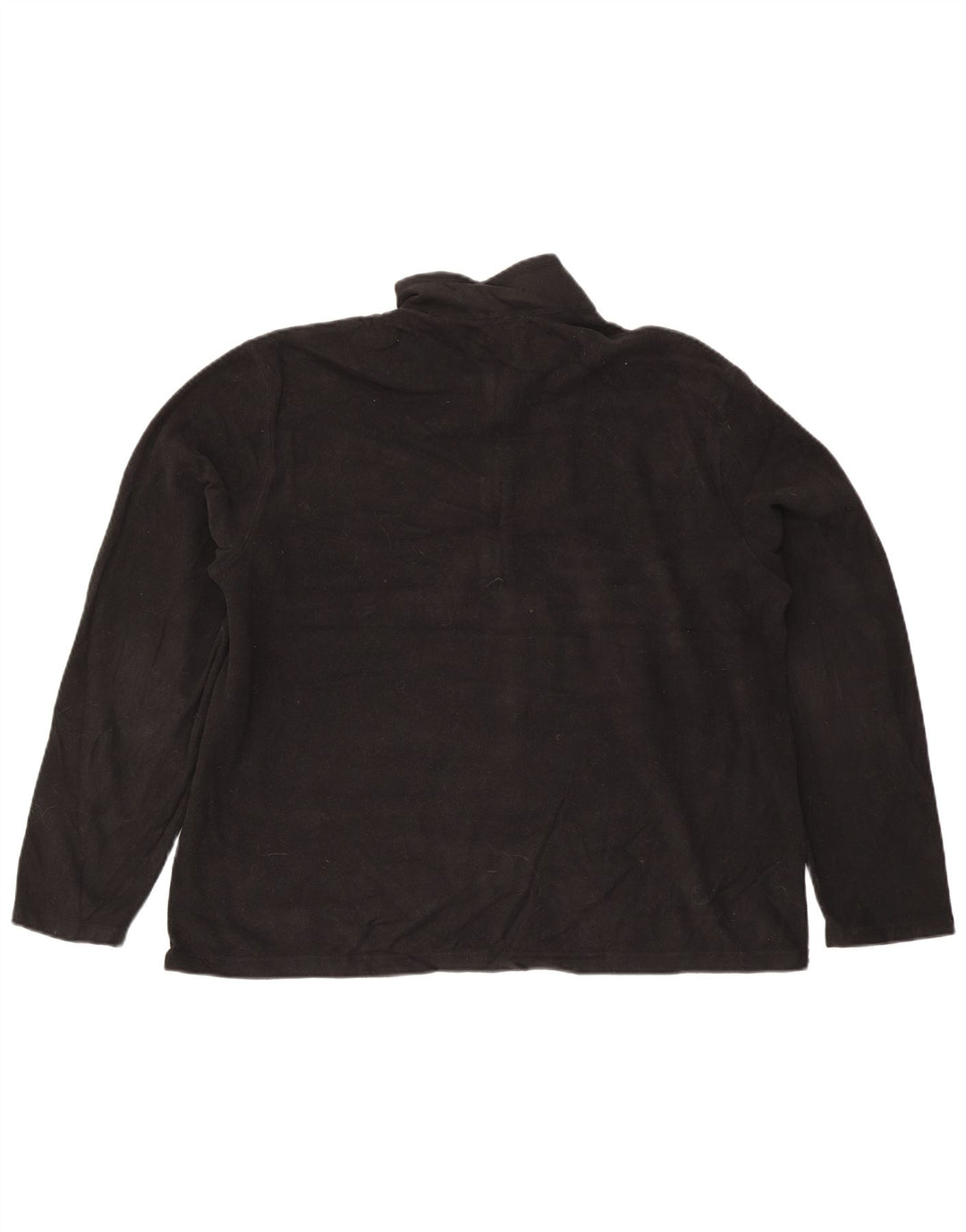 Eddie Bauer Pull polaire à col zippé pour homme XL Noir Polyester