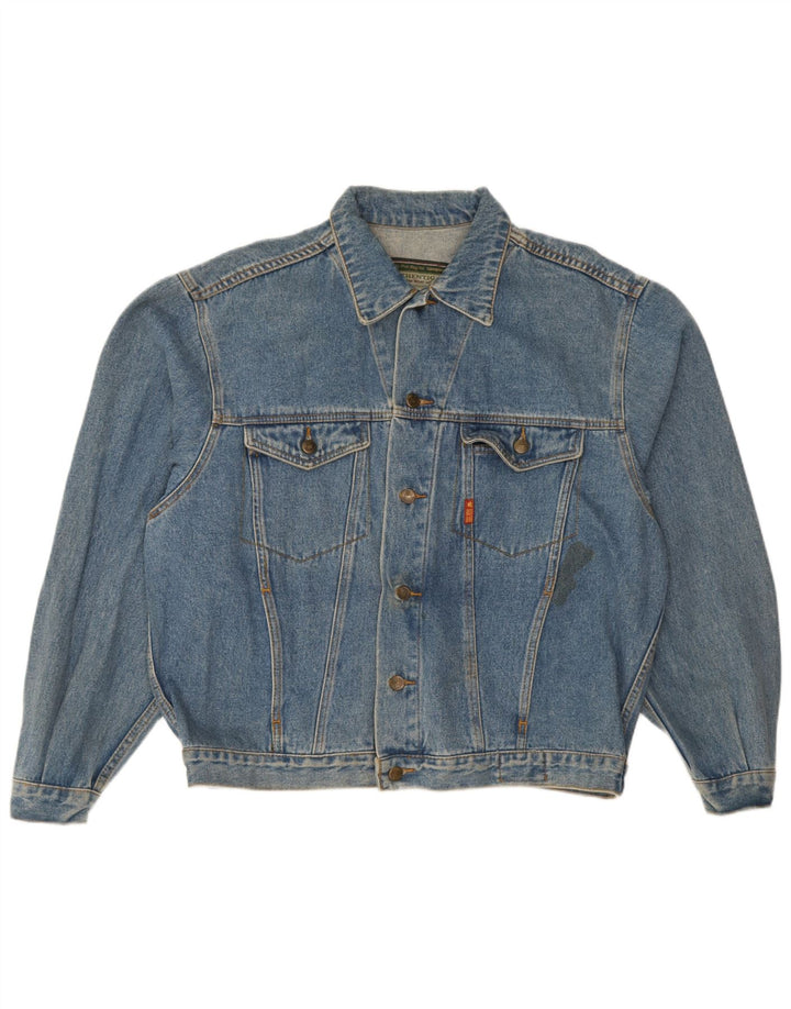 veste en denim homme vintage IT 52/54 Grand coton bleu