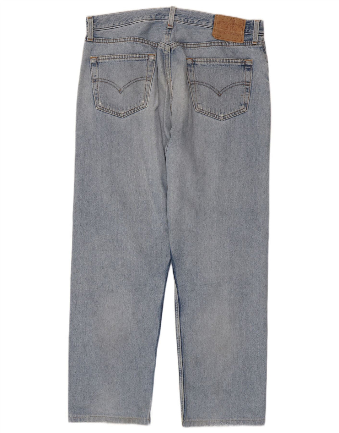Levi's Jean Droit 501 Vieilli Homme W36 L28 Bleu Coton